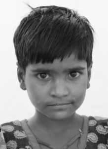Young girl in pushkar with intense stare