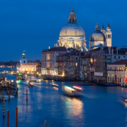 Blue Hour Boats in Venice