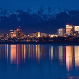 Downtown Anchorage from Airport Park