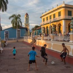 Soccer match in Trinidad