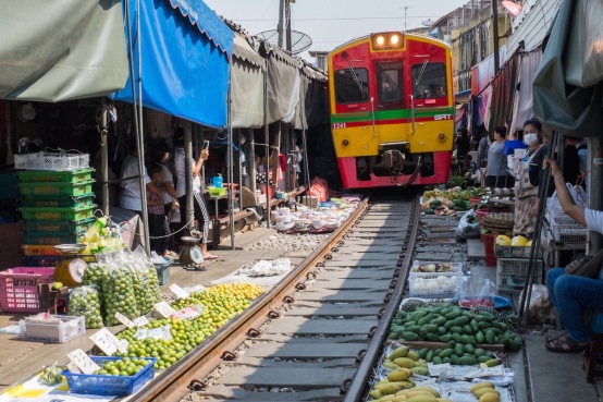 Train Market Thailand